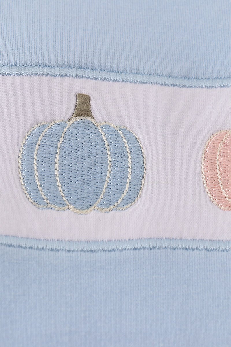 Blue embroidery top - Image 2