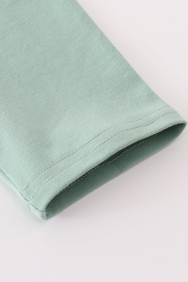 Blue excavator applique top - Image 4