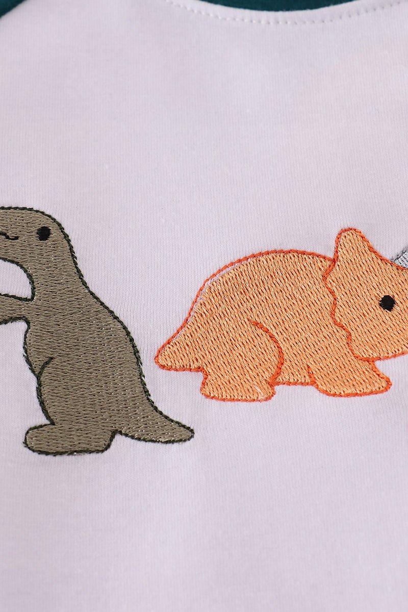 Blue dinosaur embroidery top - Image 2