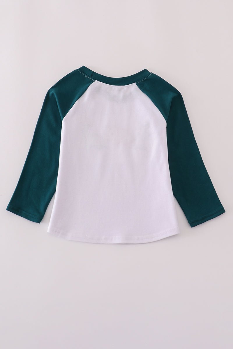 Blue dinosaur embroidery top - Image 4