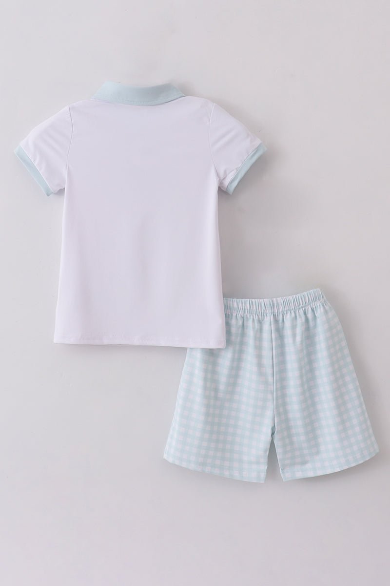 Blue active shorts set - Image 4